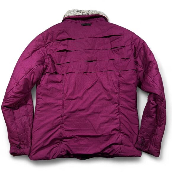 Columbia Sportswear Women’s Jacket L Purple Faux Fur Lined Omni-Heat Coat - Picture 2 of 6
